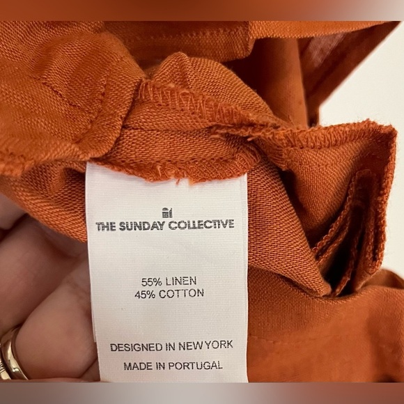 The Sunday Collective Kids 12-13 yrs Jumpsuit Overall Linen/Cotton Blend Argile - Picture 7 of 9